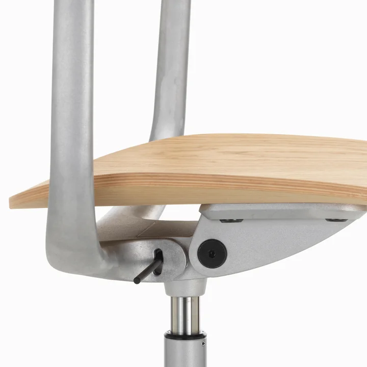 Vitra - Mynt Bürostuhl, Eiche natur / aluminium gestrahlt 