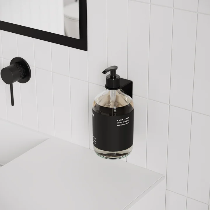 Nichba Design - Wandhalterung für Seife, schwarz
