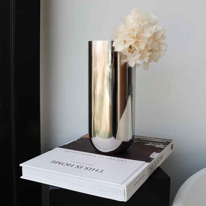 Nichba Design - Vase, H 24 cm, Edelstahl