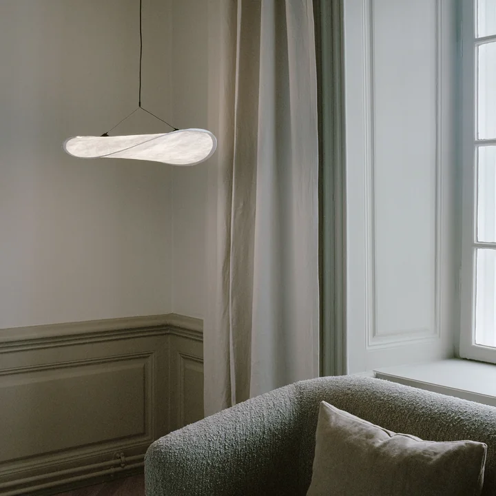 New Works - Tense LED Pendelleuchte, 55 cm, weiss