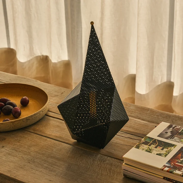 Bagdad Portable Akkuleuchte, soft black semi matt (EU) von Gubi