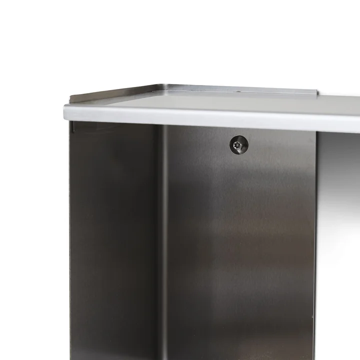 Form & Refine - Taper Wandregal, 25 x 70 cm, Edelstahl