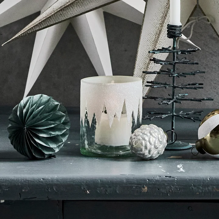 House Doctor - Cone Ornamente, Ø 4 cm, antikes silber