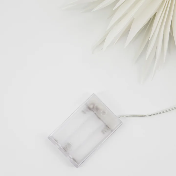 House Doctor - Gant, Top star LED-Christbaumleuchte, weiss / messing finish