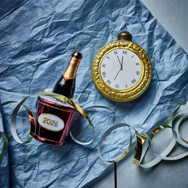 House Doctor - New Year 2026 Ornamente, gold