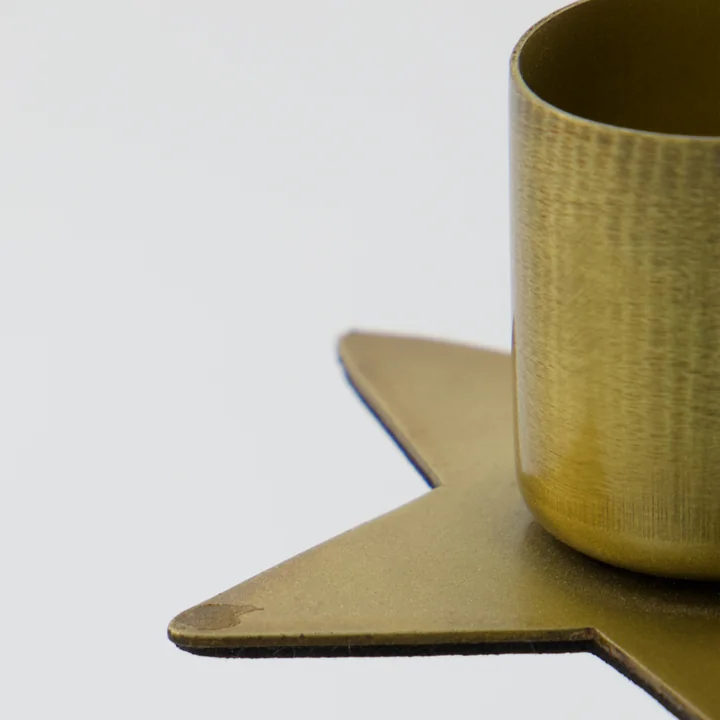 House Doctor - Stage Kerzenständer Ø 6 x 3 cm, antikes messing