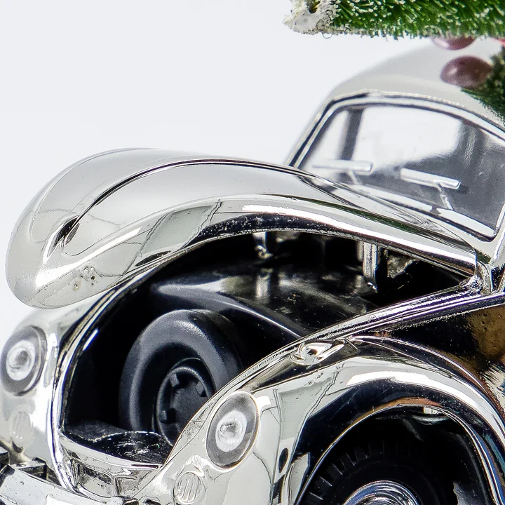 House Doctor - Xmas Cars Deko-Autos, 12,5 cm, silber