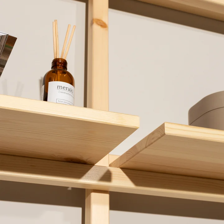 Karup Design - Groove Wandregal, Big, H 127 x 192 cm, Kiefer natur