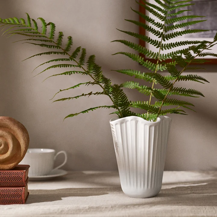 Kähler Design - Hammershøi Unfold Vase, H 16,5 cm, weiss