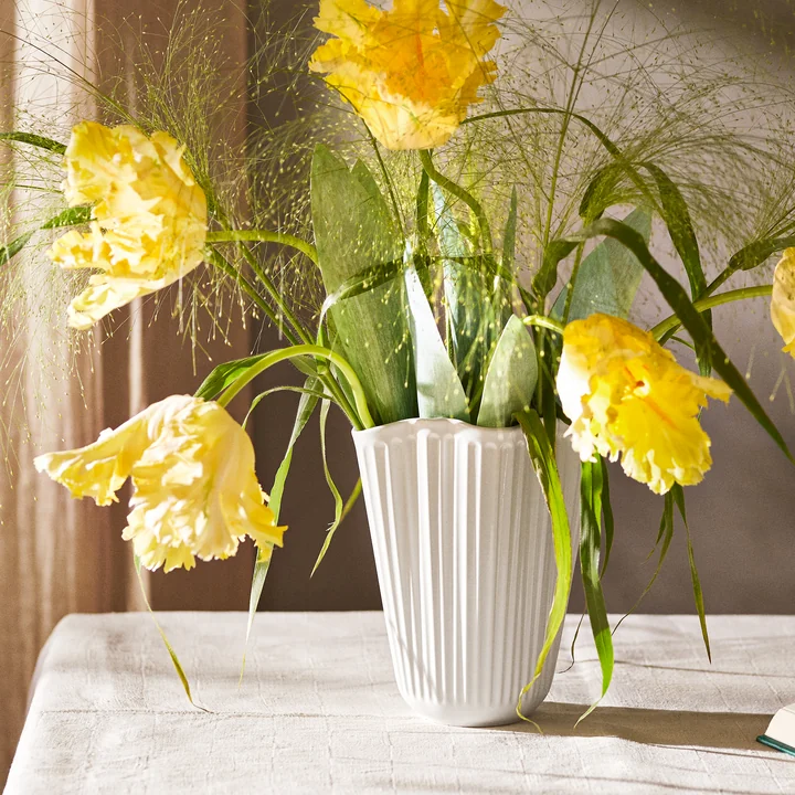 Kähler Design - Hammershøi Unfold Vase, H 20,5 cm, weiss