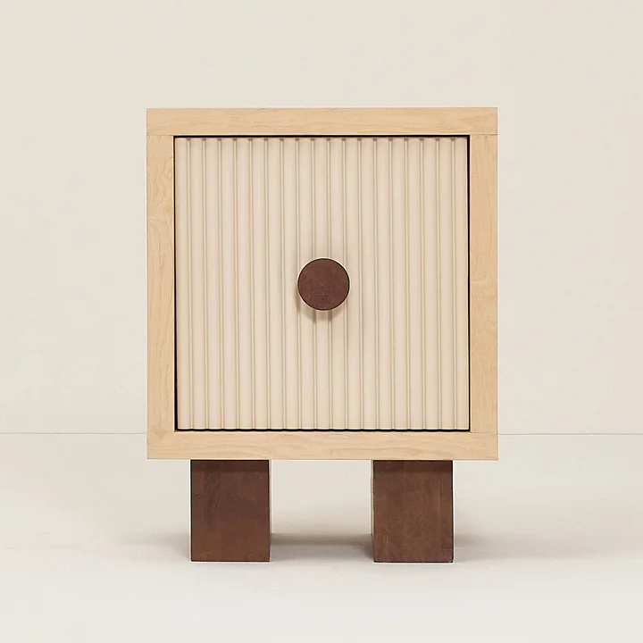 Nobodinoz x Heju - Nachttisch H 52 cm, Esche natur