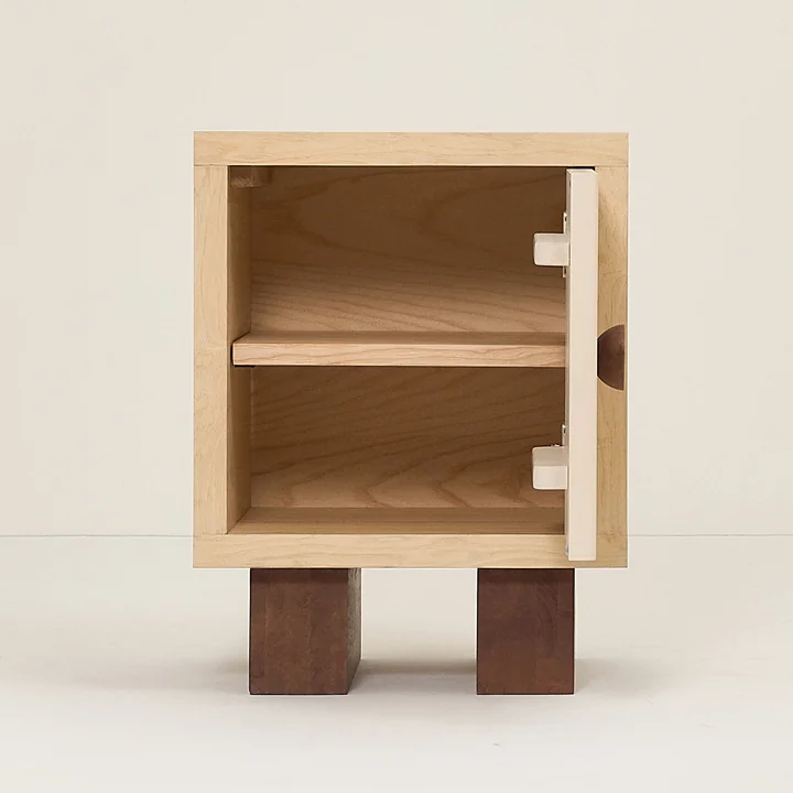 Nobodinoz x Heju - Nachttisch H 52 cm, Esche natur