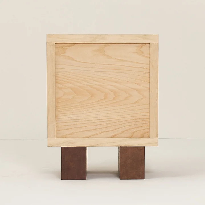 Nobodinoz x Heju - Nachttisch H 52 cm, Esche natur