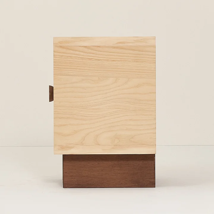 Nobodinoz x Heju - Nachttisch H 52 cm, Esche natur