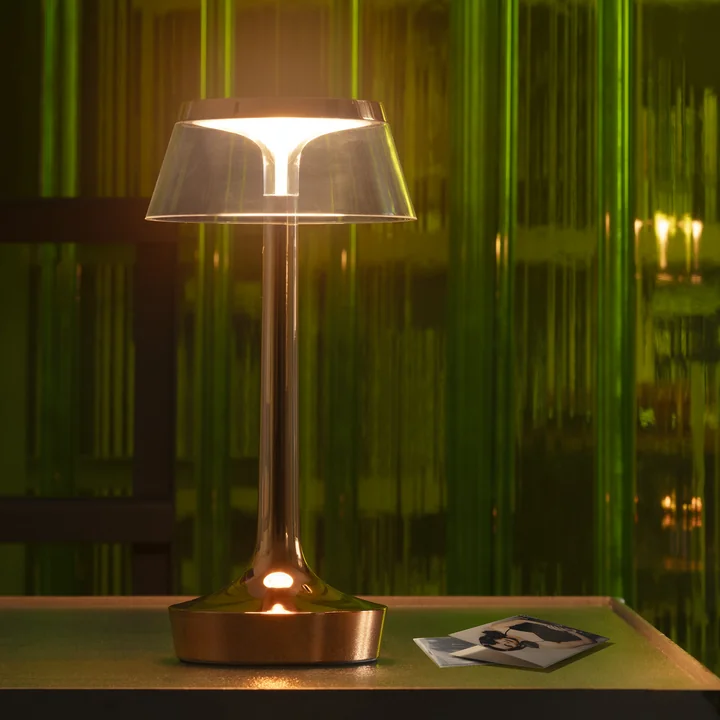 Flos - Bon jour Unplugged Akku-Tischleuchte, Color Tune, kupfer