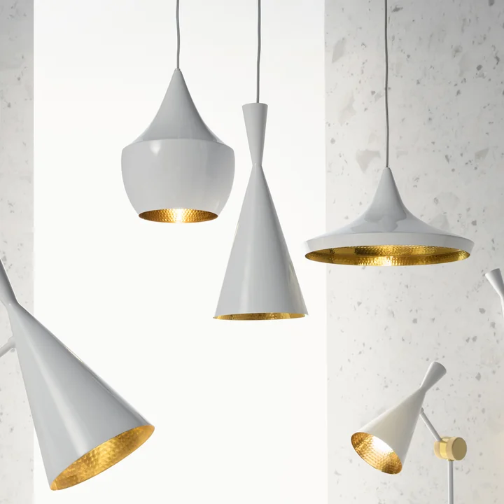 Tom Dixon - Beat Fat LED Pendelleuchte, weiss