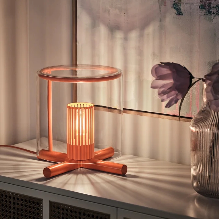 Design House Stockholm - Fireplace Tischleuchte, orange