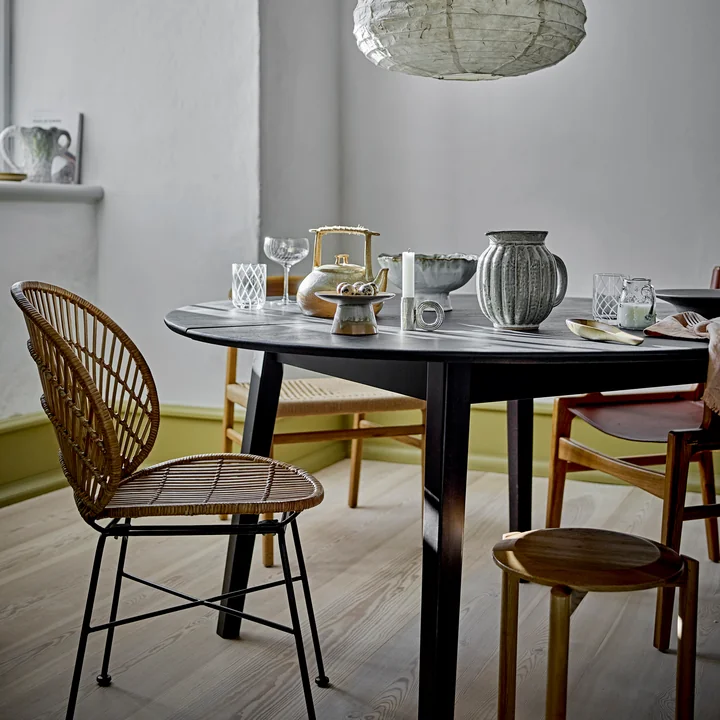 Bloomingville - Peron Esstisch, Ø 140 cm, schwarz