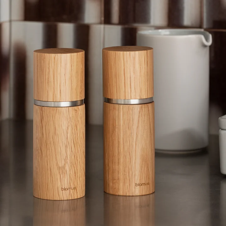 Blomus - Pepe Salz- und Pfeffermühle, eiche (2er Set)