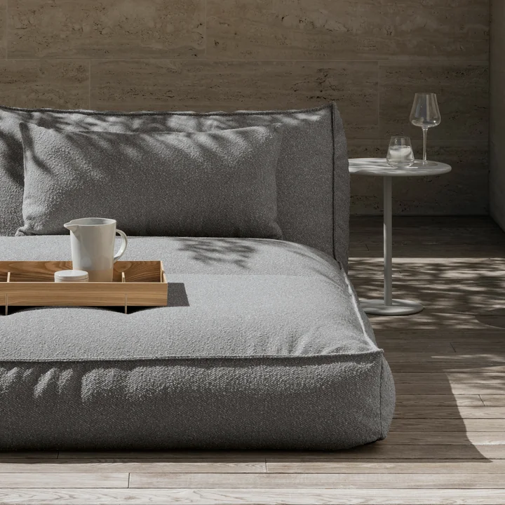 Blomus - Stay Garten Beistelltisch, H 45 cm Ø 40 cm, seidengrau