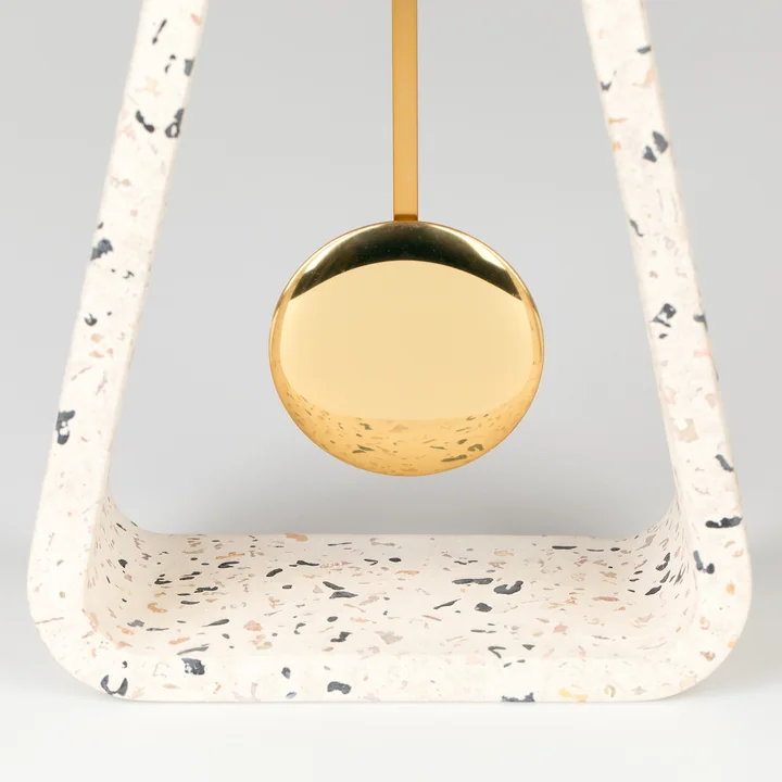 Zuiver - Pendulum Time Tischuhr, terrazzo weiss