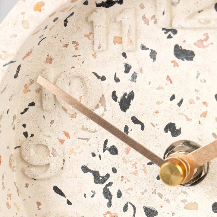 Zuiver - Pendulum Time Tischuhr, terrazzo weiss