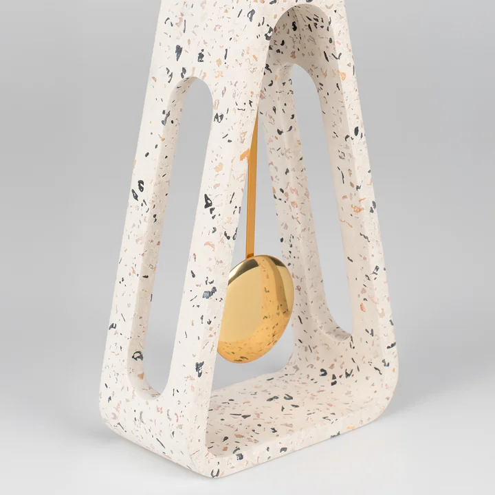 Zuiver - Pendulum Time Tischuhr, terrazzo weiss