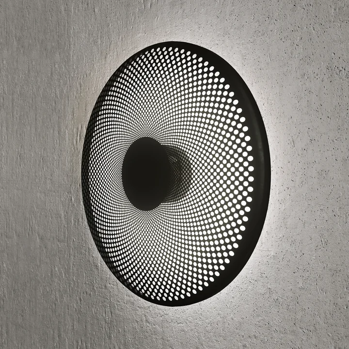 Northern - Glint LED Wandleuchte, small, opalweiss / Messing, Ø 25 cm