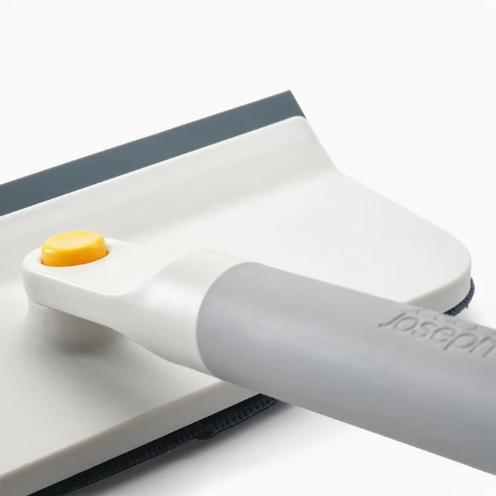 Joseph Joseph - CleanTech 2-in-1 Mikrofaser-Fensterwischer und -abzieher, stone