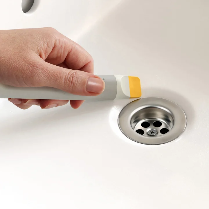 Joseph Joseph - CleanTech 3-in-1 Kleine Reinigungsbürste mit Griff, light stone