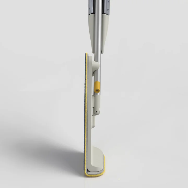 Joseph Joseph - CleanTech Sprühmop mit Scheuerschwamm, light stone