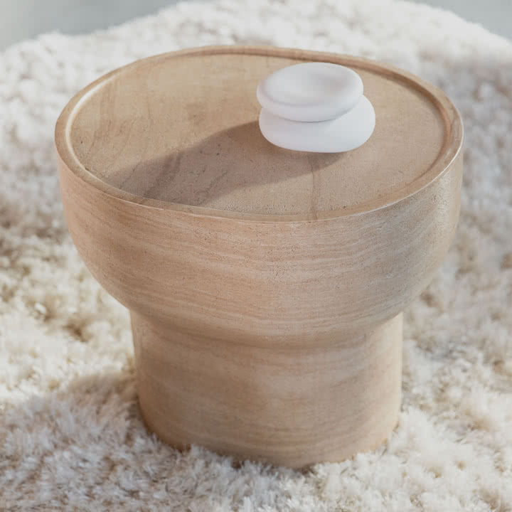 Zuiver - Noble Beistelltisch oval, beige