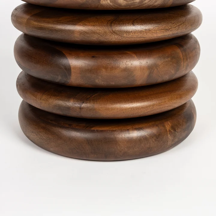 Zuiver - Disc Hocker / Beistelltisch, braun