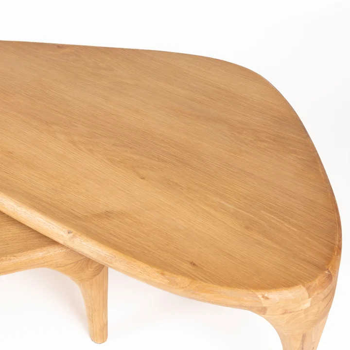 Zuiver - Isla Couchtisch, Eiche (2er-Set)