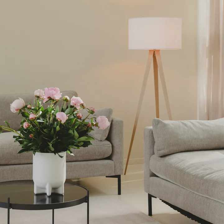 Zuiver - Tripod Wood Stehleuchte, Eiche / weiss