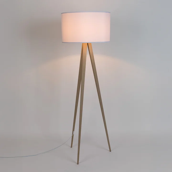 Zuiver - Tripod Wood Stehleuchte, Eiche / weiss