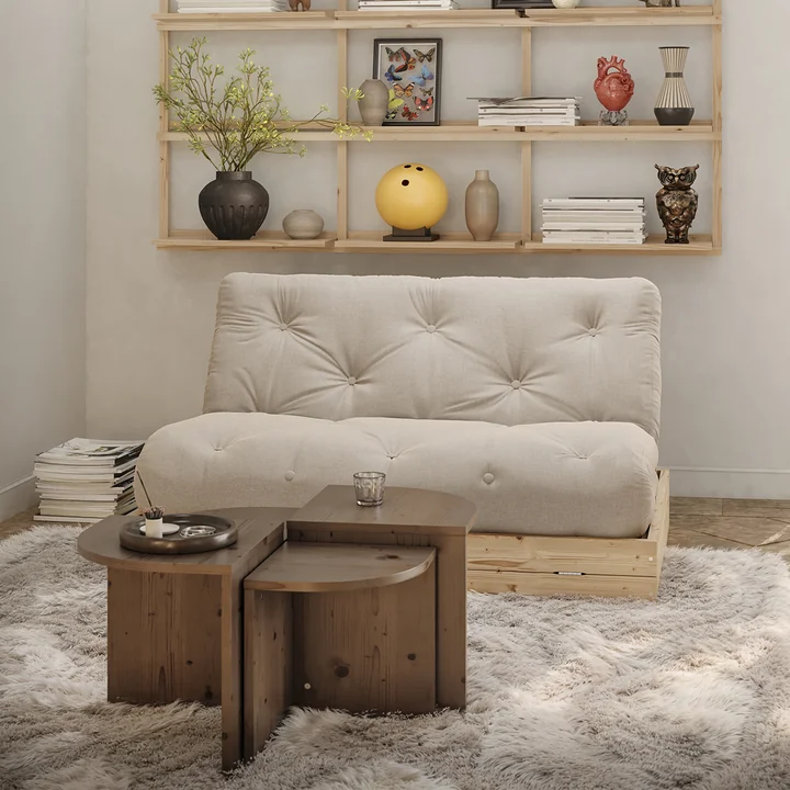 Karup Design - Flip Raw Tagesbett, 140 x 200 cm, Kiefer natur / beige (747)