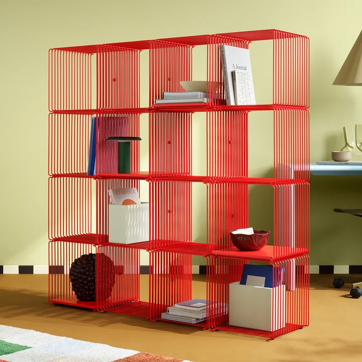 Montana - Panton Wire Regal / Beistelltisch 34,8 cm, rosehip