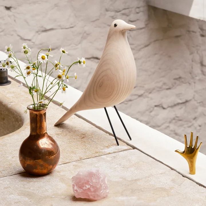 Vitra - Eames House Bird, Esche baumwollweiss geölt
