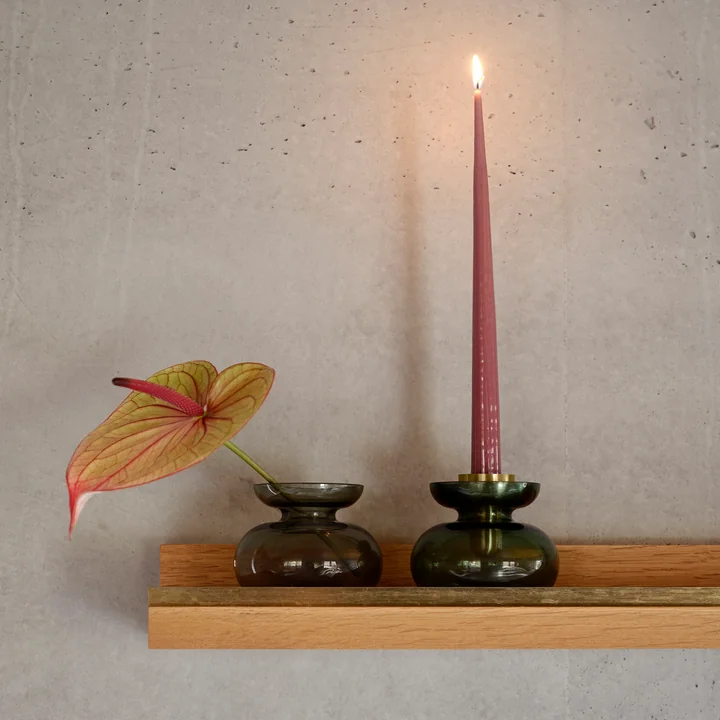 Zone Denmark - Inu Vase / Kerzenhalter, smoked grey