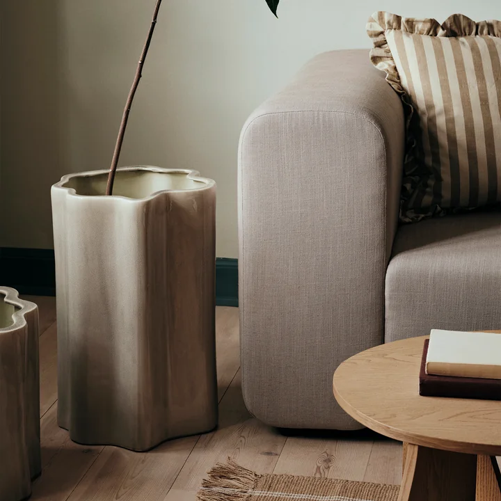 Broste Copenhagen - Sonja Übertopf, H 55 cm, grau