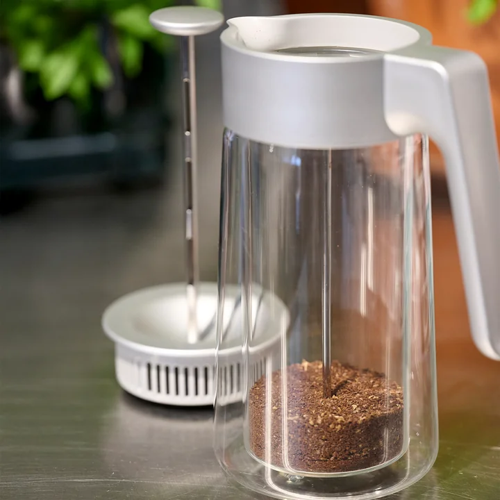 Jacob Jensen - Pressfilterkanne, 0,8 l, silber