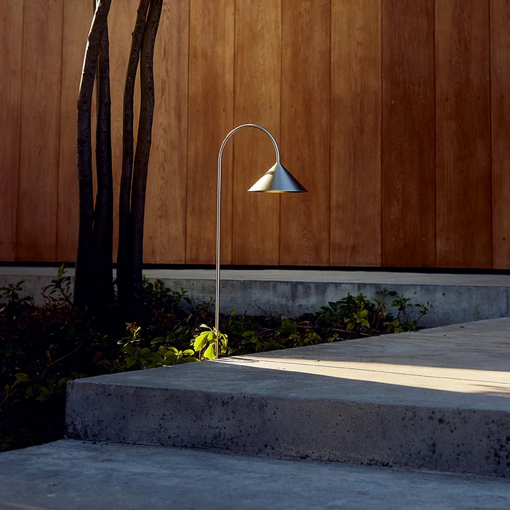 Frandsen - Grasp LED Akku-Aussenleuchte mit Erdspiess, edelstahl gebürstet