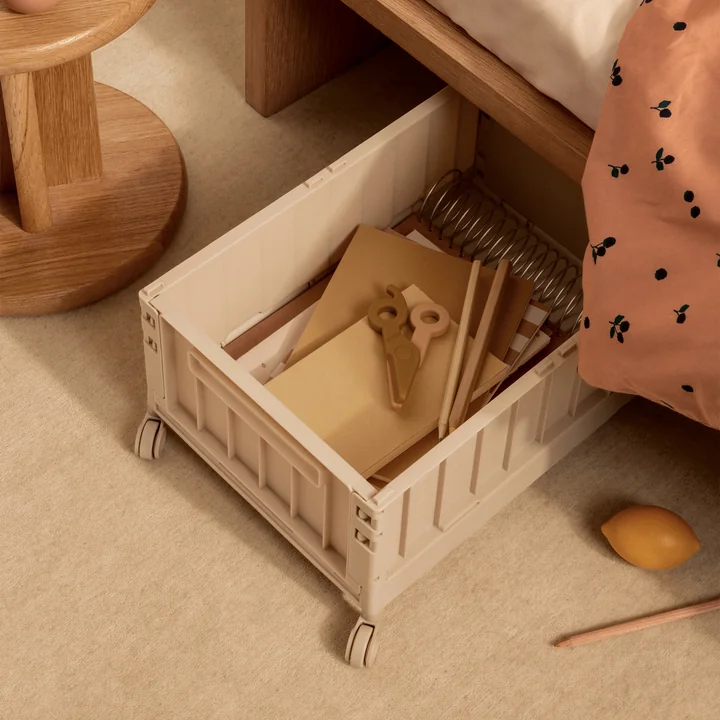 LIEWOOD - Weston Aufbewahrungsbox mit Rollen, sandy