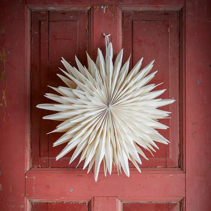 Bloomingville - Elijas Stern mit Licht, weiss