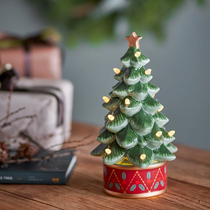 Bloomingville - Fannie Deko-Tannenbaum mit Licht, grün