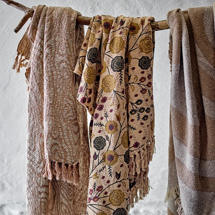 Bloomingville - Okapi Decke, 130 x 160 cm, braun