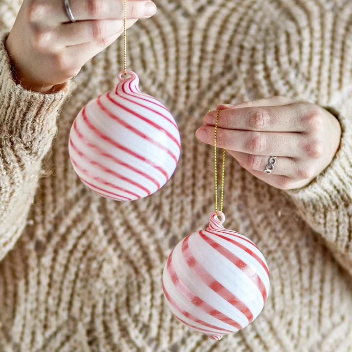 Bloomingville - Zwirl Weihnachtsbaumkugeln