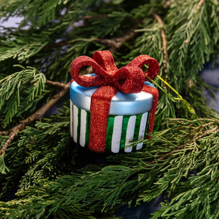 &klevering - Gift Ornamente, grün / mehrfarbig