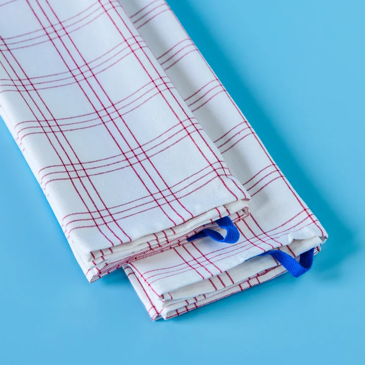 Nicolas Vahé - Chef Geschirrtücher, 70 x 50 cm, rot / weiss (2er-Set)